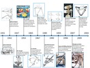 Diagrama temporal de la evolución de los manipuladores paralelos