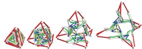 Estructura tetraédrica desplegable