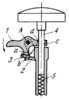 LEVER-TYPE CLAMP FOR A DENTIST'S CHAIR
