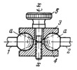 SCREW-TYPE LOCK OF A DOUBLE BALL JOINT