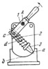 SWITCHING LEVER WITH A COMPLEX-MOTION LINK