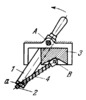 SWITCHING LEVER FOR A MEMBER WITH TRANSLATIONAL MOTION