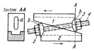 SCREW-TYPE LOCKING DEVICE FOR WEDGES