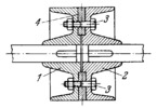 FLANGE COUPLING WITH AN ALIGNING RING