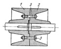 FLANGE COUPLING WITH AN ALIGNING SHOULDER