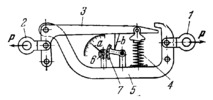 TENSILE LEVER-TYPE DYNAMOMETER