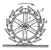 WHEEL WITH ROCKING GROUSERS