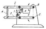 SIX-BAR MECHANISM WITH A SPRING LINK