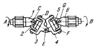 SEVEN-BAR SPATIAL MECHANISM