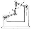 WATT FOUR-BAR APPROXIMATE STRAIGHT-LINE MECHANISM