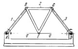 ROBERTS FOUR-BAR APPROXIMATE STRAIGHT-LINE MECHANISM
