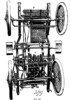 Bottom view of the chassis of the Peugeot car