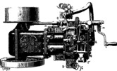 Engine of the Dietrich car, seen from above