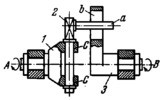 FOUR-BAR LINK-GEAR SPATIAL MECHANISM WITH A FOUR-MOTION KINEMATIC PAIR