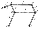 MULTIPLE-BAR MECHANISM WITH A TRANSLATIONAL LINK
