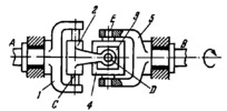 SIX-BAR LINK-GEAR SPATIAL MECHANISM