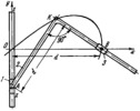 FOUR-BAR LINK-GEAR MECHANISM FOR TRACING STROPHOIDS