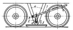 MULTIPLE-BAR MECHANISM OF A TRACK BRAKE