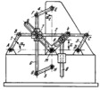 LINK-GEAR MECHANISM FOR GENERATING SINE RATIOS OF TWO ANGLES