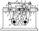 LINK-GEAR CAM-TYPE TENSION-SPRING ENGAGING MECHANISM