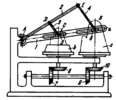 LINK-GEAR SPATIAL MECHANISM OF A COPYING DEVICE