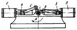 ALIGNED SLIDER-CRANK MECHANISM OF A TWO-CYLINDER ENGINE