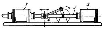 SLIDER-CRANK MECHANISM OF A TWO-CYLINDER ENGINE