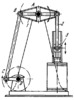 FOUR-BAR LINKAGE OF AN ENGINE WITH ATTACHED CONNECTING ROD AND SLIDER