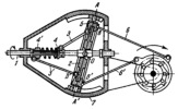 SLIDER-CRANK SPHERICAL WOBBLE PLATE MECHANISM WITH A RATCHET WHEEL