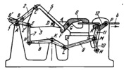 SLIDER-CRANK GRIPPING, FEEDING AND REGRIPPING MECHANISM