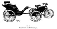 Motor tricycles with trailer wagon