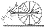 FOUR-BAR MECHANISM OF A HAY-TEDDER