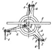MULTIPLE-BAR PARALLELOGRAM MECHANISM OF A HAY-TEDDER