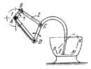 FOUR-BAR MECHANISM OF A DOUGH-KNEADER