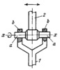 TWO-MOTION CYLINDRICAL KINEMATIC PAIR WITH TWO ROUND EYES