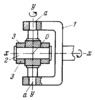 TWO-MOTION JOINT WITH AN INTERMEDIATE CROSS-SHAPED BUSHING