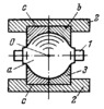 FOUR-MOTION JOINT WITH A BALL-SHAPED HEAD