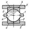FOUR-MOTION JOINT WITH A BALL-SHAPED HEAD