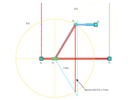 Slow convergence with two distance constraints and one angular constraint