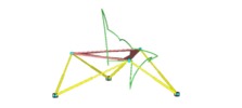 Node path of octahedrical Gough-Stewart