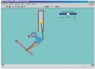 Variable stroke engine mechanism simulation with Working Model software