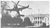 Autogiro aterrizando en la Casa Blanca (USA)