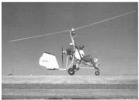 A single-seater autogiro during a flight