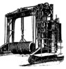 Steam-powered crane
