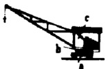 Portable slewing crane