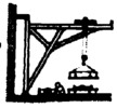 Foundry slewing crane
