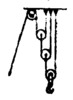 Developed pulley block