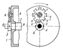 THREE-LINK PLANETARY TOOTHED STOP DEVICE FOR WATCHES