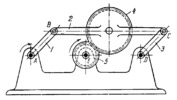 LEVER-GEAR EXTERNAL PLANETARY PARALLEL-CRANK MECHANISM