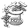 SLOTTED-LEVER-GEAR SPIRAL-TYPE RECTANGULAR COORDINATE MECHANISM